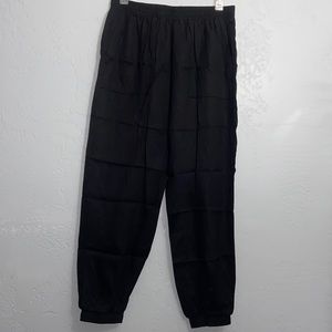 Prosecco 100% Tencel Jogger Pants Black Size Medium Pockets
